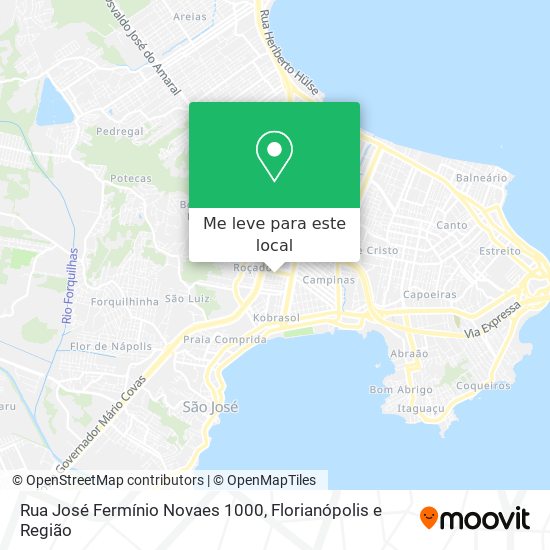 Rua José Fermínio Novaes 1000 mapa