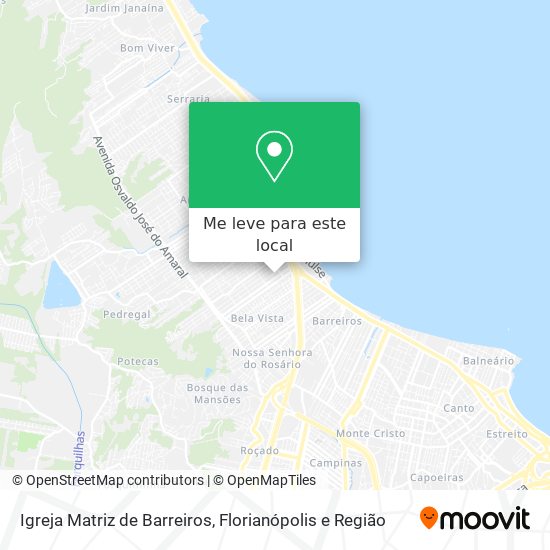 Igreja Matriz de Barreiros mapa