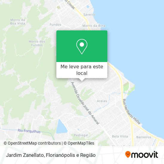 Jardim Zanellato mapa
