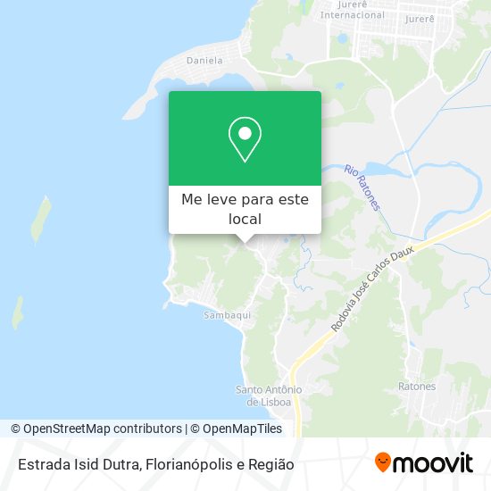 Estrada Isid Dutra mapa