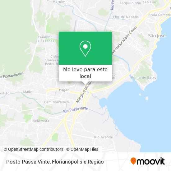 Posto Passa Vinte mapa