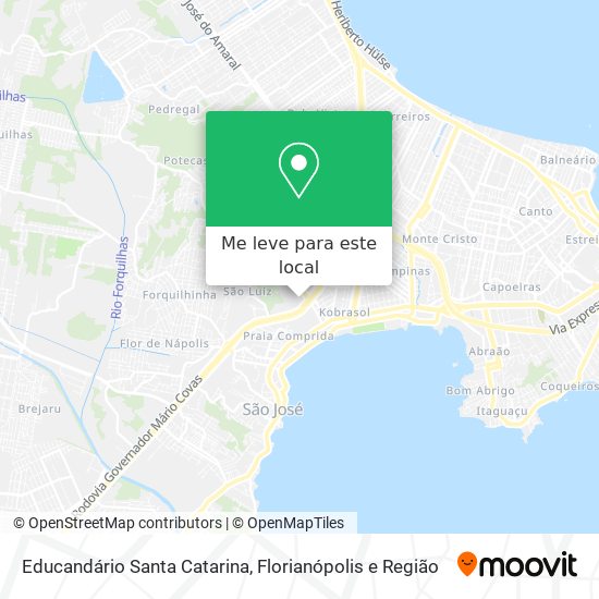 Educandário Santa Catarina mapa