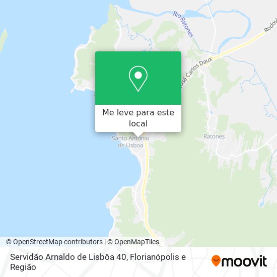 Servidão Arnaldo de Lisbôa 40 mapa