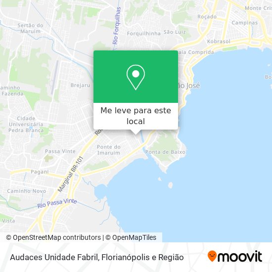 Audaces Unidade Fabril mapa