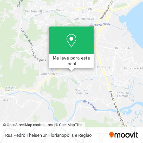 Rua Pedro Theisen Jr mapa