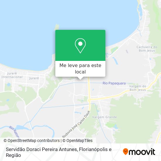 Servidão Doraci Pereira Antunes mapa