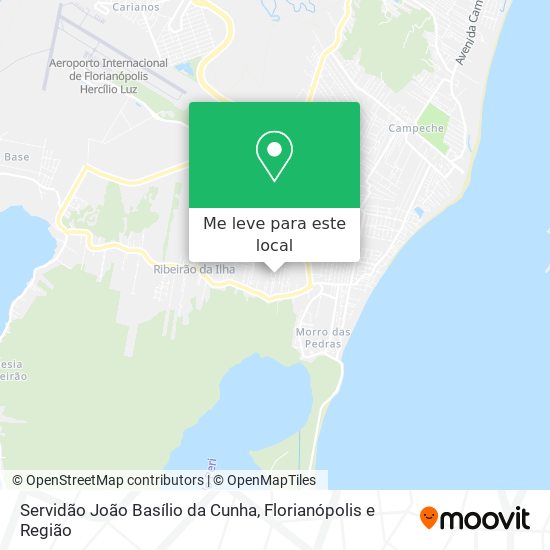 Servidão João Basílio da Cunha mapa