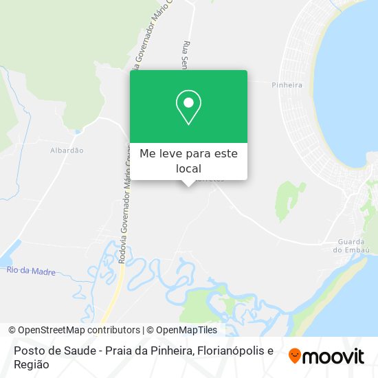 Posto de Saude - Praia da Pinheira mapa