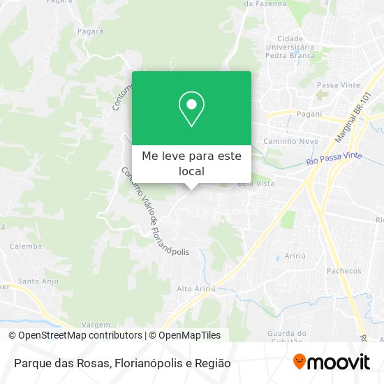 Parque das Rosas mapa