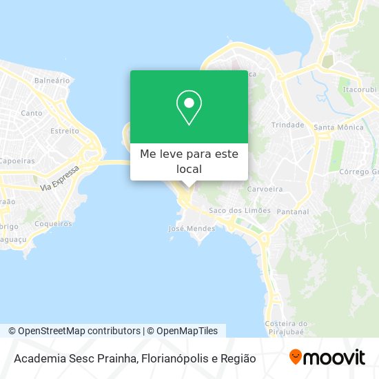 Academia Sesc Prainha mapa