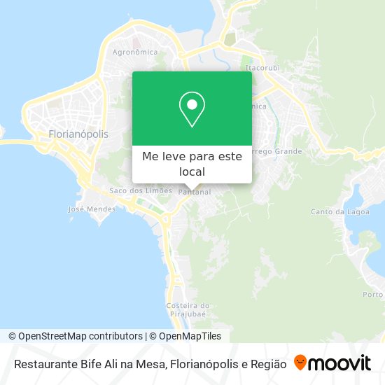 Restaurante Bife Ali na Mesa mapa
