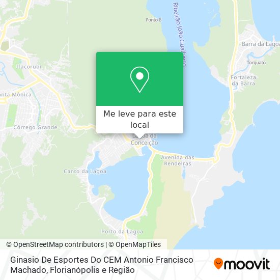 Ginasio De Esportes Do CEM Antonio Francisco Machado mapa