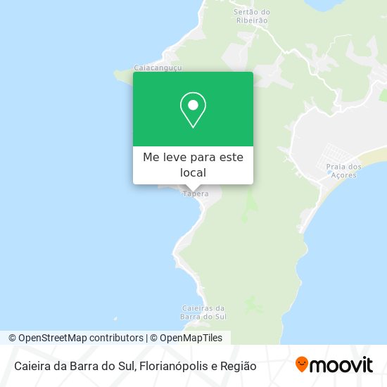 Caieira da Barra do Sul mapa