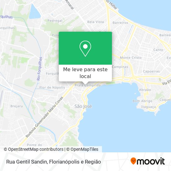Rua Gentil Sandin mapa