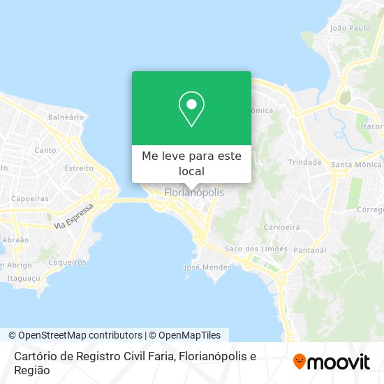 Cartório de Registro Civil Faria mapa