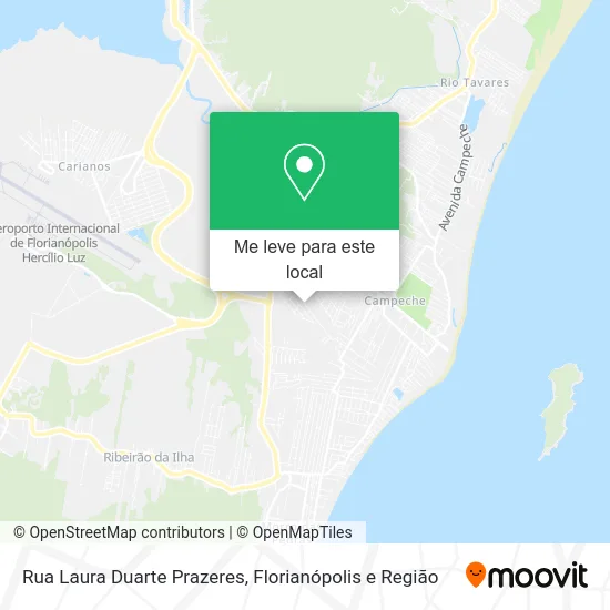 Rua Laura Duarte Prazeres mapa