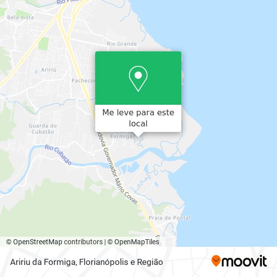 Aririu da Formiga mapa