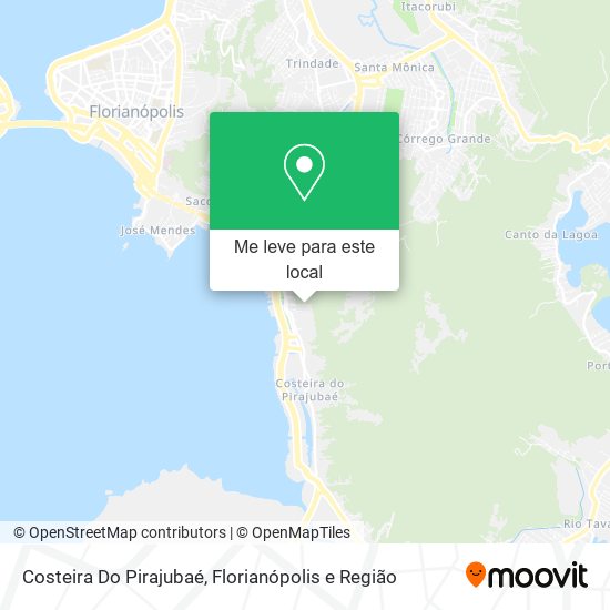 Costeira Do Pirajubaé mapa