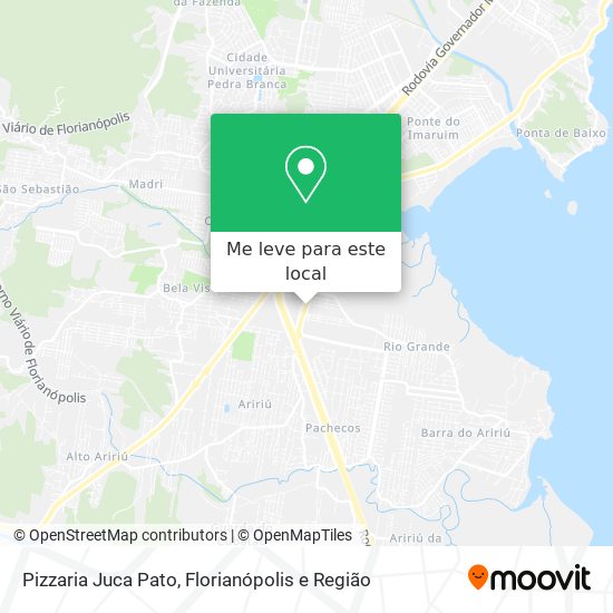 Pizzaria Juca Pato mapa