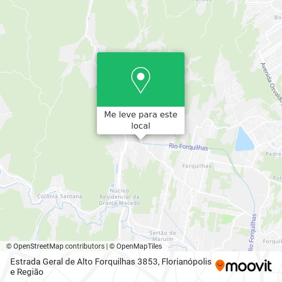 Estrada Geral de Alto Forquilhas 3853 mapa