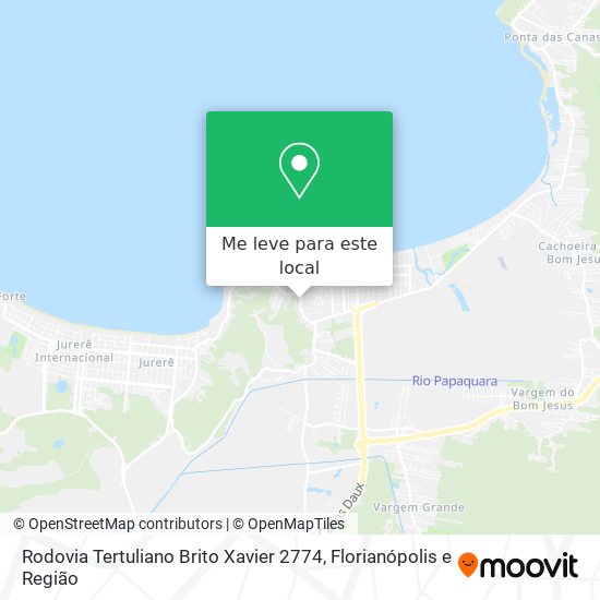 Rodovia Tertuliano Brito Xavier 2774 mapa