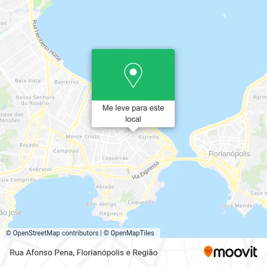 Rua Afonso Pena mapa
