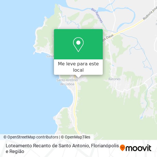 Loteamento Recanto de Santo Antonio mapa