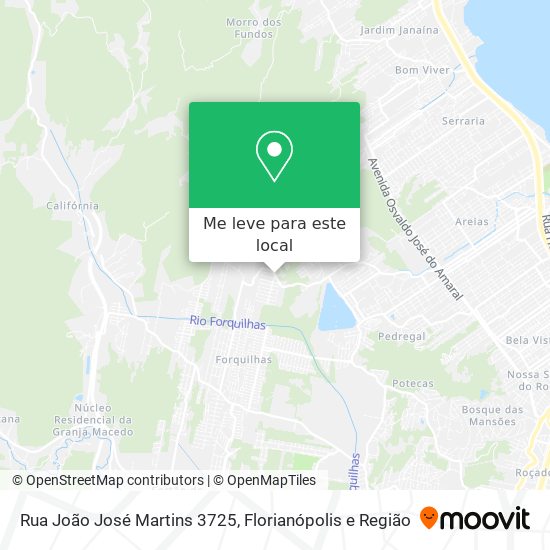 Rua João José Martins 3725 mapa