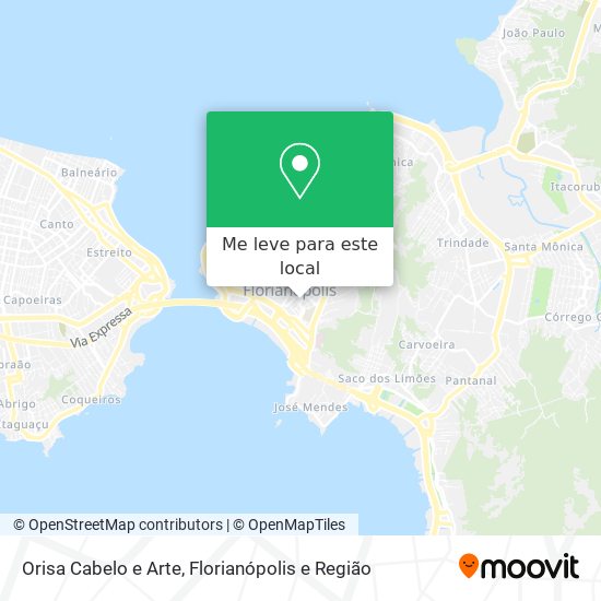 Orisa Cabelo e Arte mapa