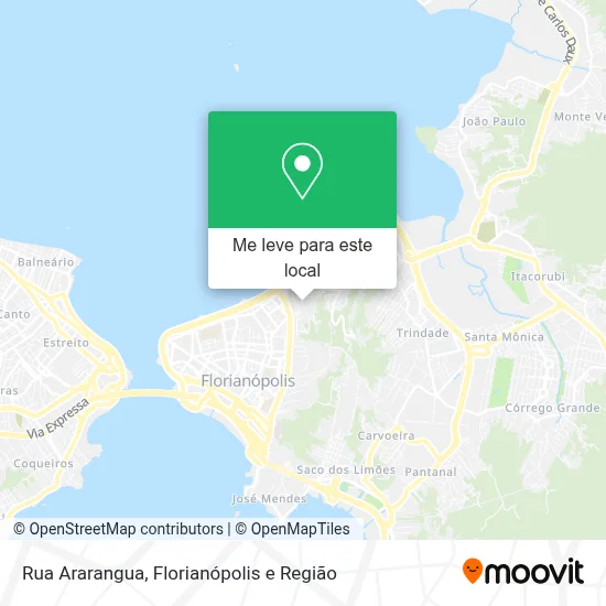 Rua Ararangua mapa