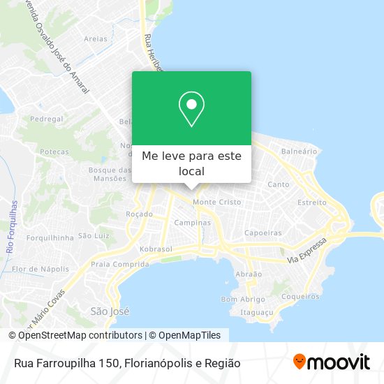 Rua Farroupilha 150 mapa