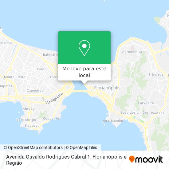 Avenida Osvaldo Rodrigues Cabral 1 mapa