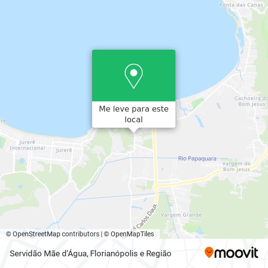 Servidão Mãe d'Água mapa