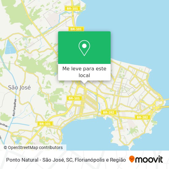 Ponto Natural - São José, SC mapa