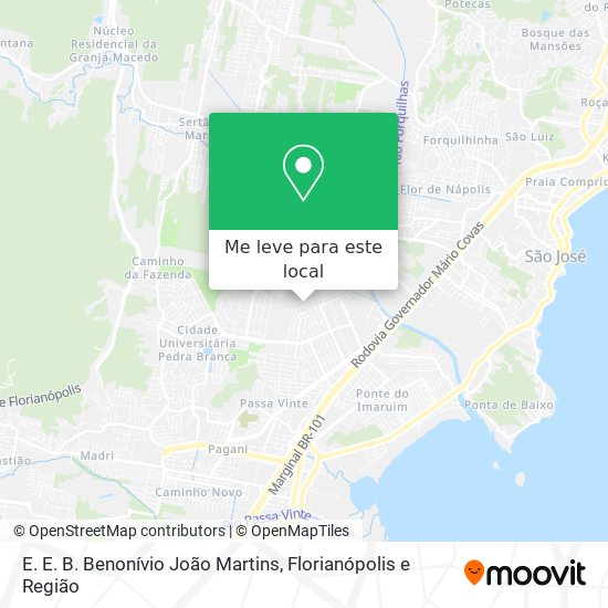 E. E. B. Benonívio João Martins mapa