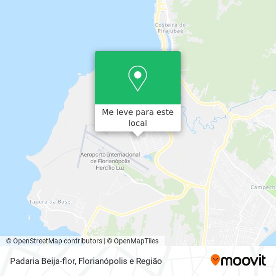 Padaria Beija-flor mapa