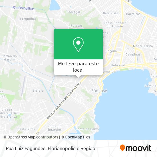 Rua Luiz Fagundes mapa