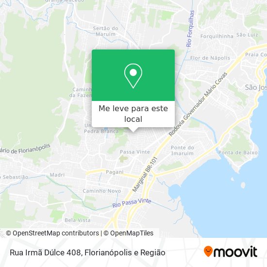 Rua Irmã Dúlce 408 mapa