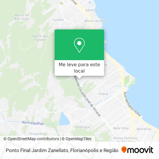 Ponto Final Jardim Zanellato mapa