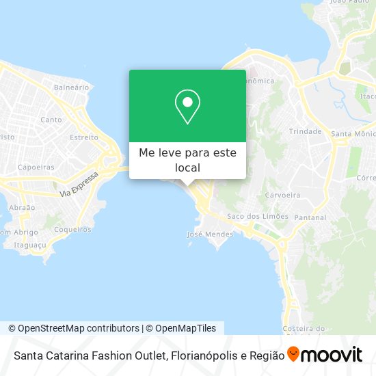 Santa Catarina Fashion Outlet mapa