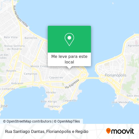 Rua Santiago Dantas mapa