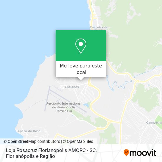 Loja Rosacruz Florianópolis AMORC - SC mapa