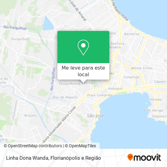Linha Dona Wanda mapa