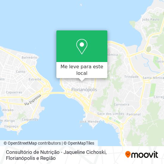 Consultório de Nutrição - Jaqueline Cichoski mapa