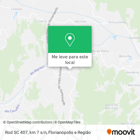 Rod SC 407, km 7 s/n mapa