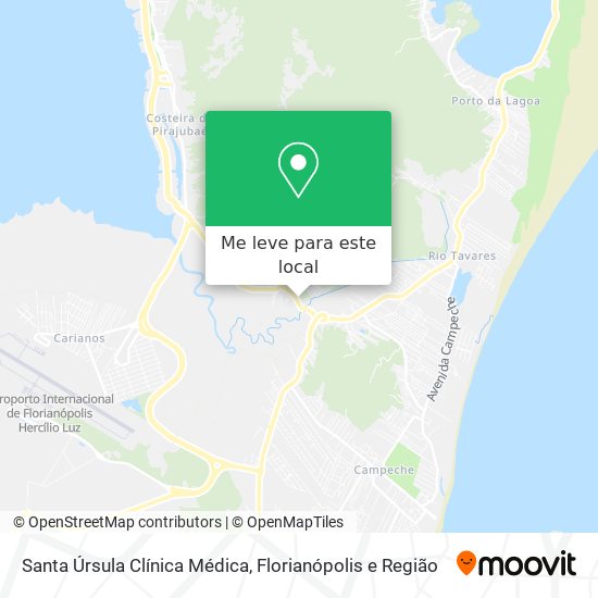 Santa Úrsula Clínica Médica mapa