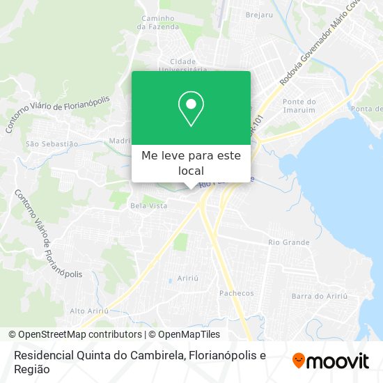 Residencial Quinta do Cambirela mapa