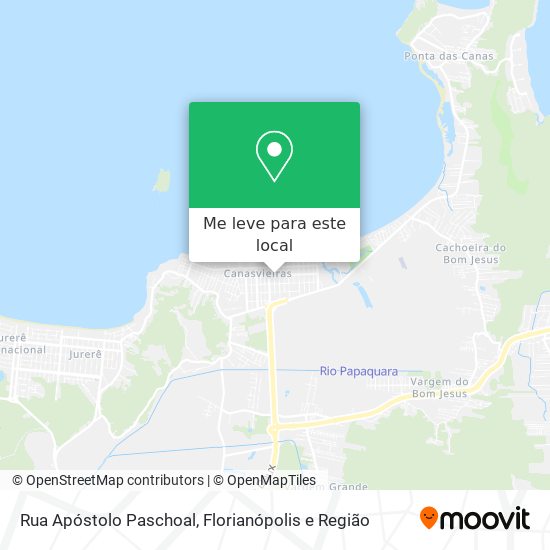 Rua Apóstolo Paschoal mapa