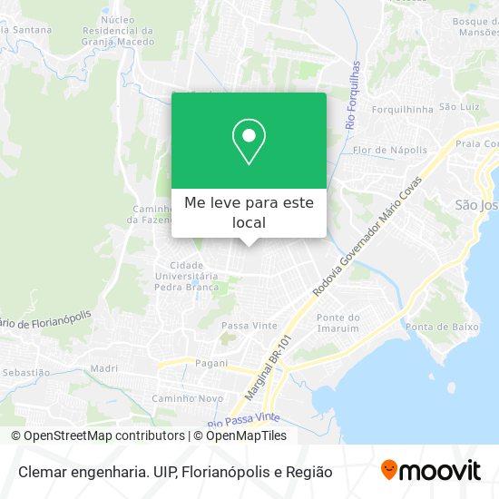 Clemar engenharia. UIP mapa