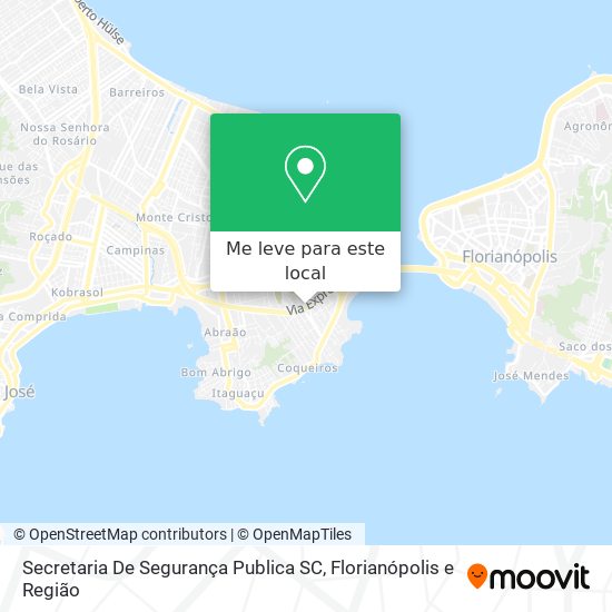 Secretaria De Segurança Publica SC mapa